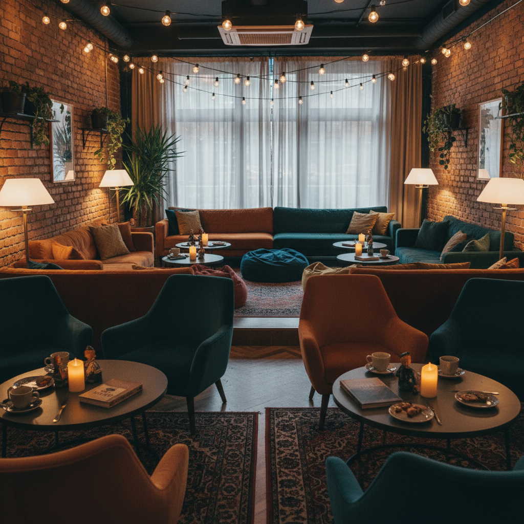 Bereich für Club-Meetups und private Anlässe